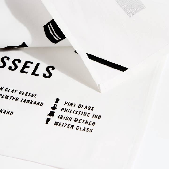 Morris + Norris - Wholesale Tea Towel - Beer Vessel Chart Towel1