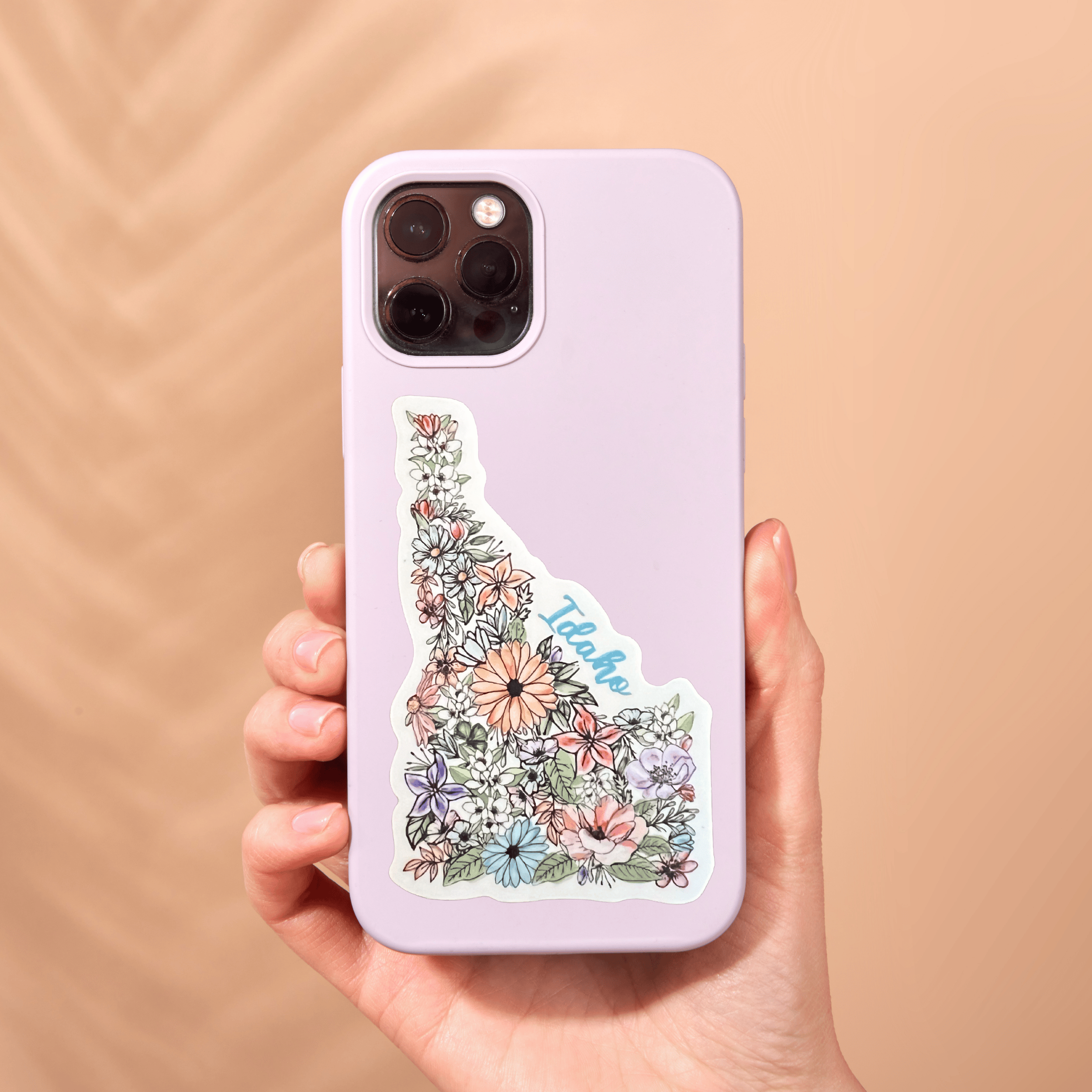 Little Traveling Llama - Wholesale Sticker - Floral Idaho State Waterproof Vinyl Sticker5