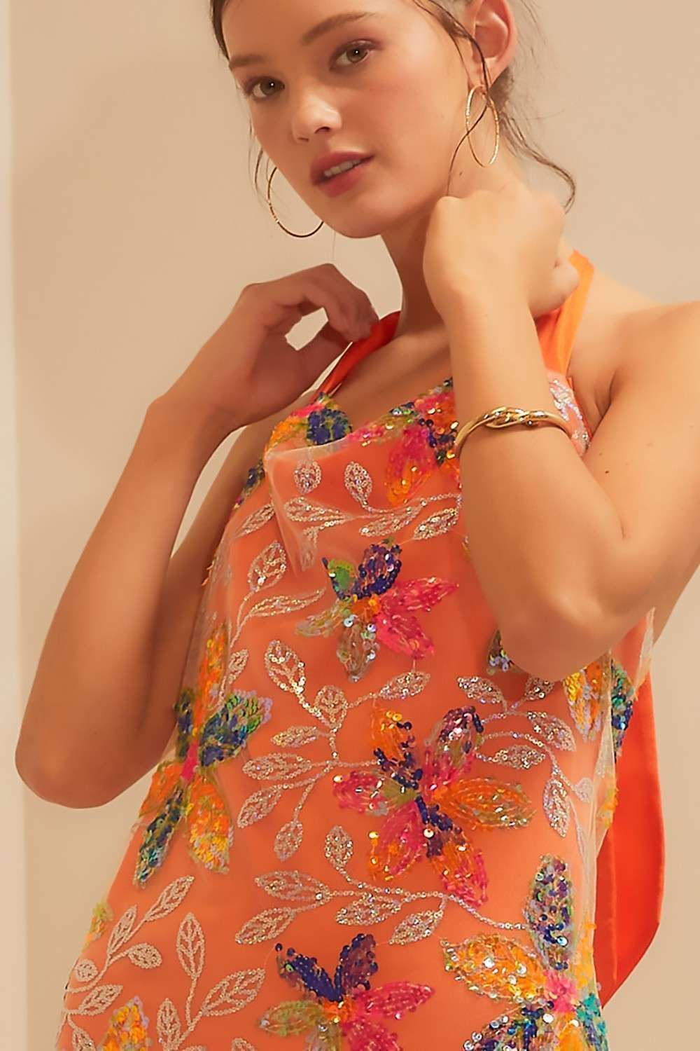 Main Strip - Wholesale Dress - Women's - Sequin Halter Mini2