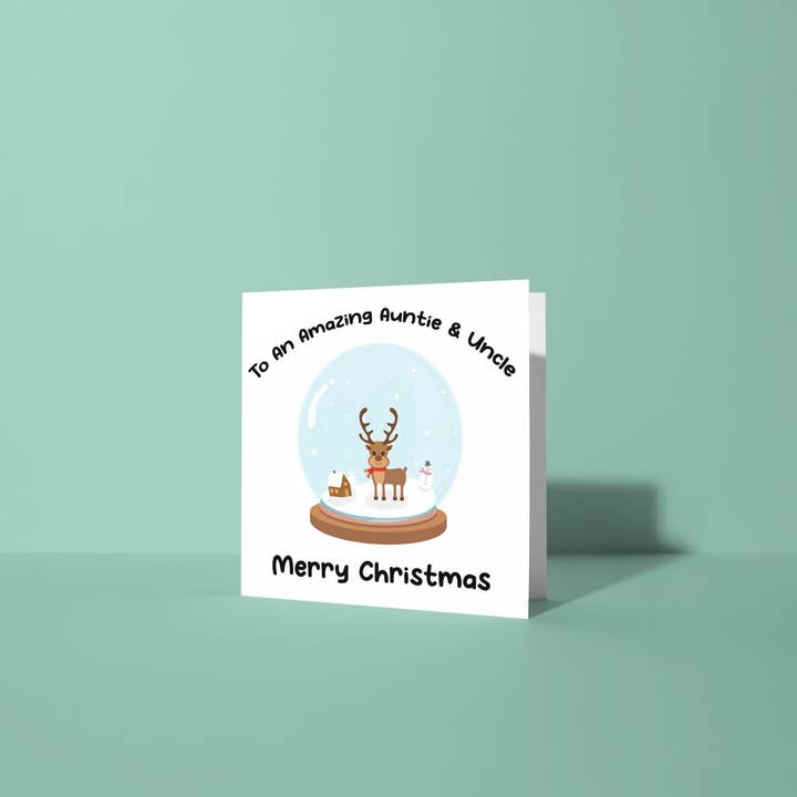 To An My Amazing Auntie and Uncle Merry Christmas - Christmas Card for Auntie & Uncle for wholesale by Peacock Printing