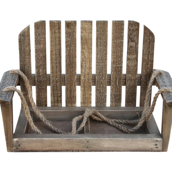 Cheungs Home Decor - Wholesale Bench - Roostvale Wooden Hanging Chair with Double Pot Storage2