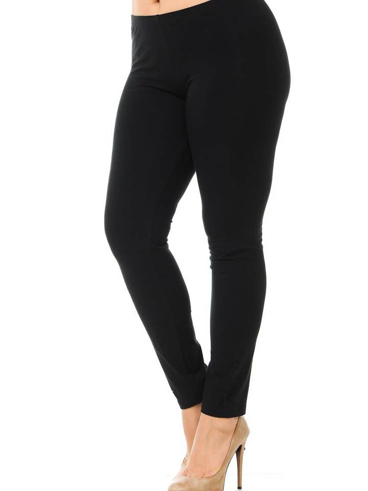 USA Cotton Full Length Plus Size Leggings for wholesale by USA Fashion