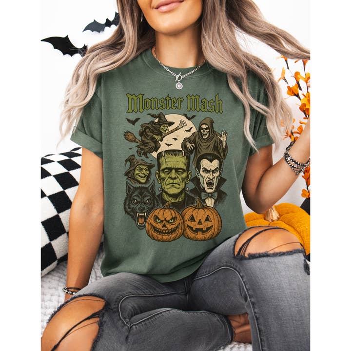 Monster Mash Graphic Tee for wholesale by Hello Delilah