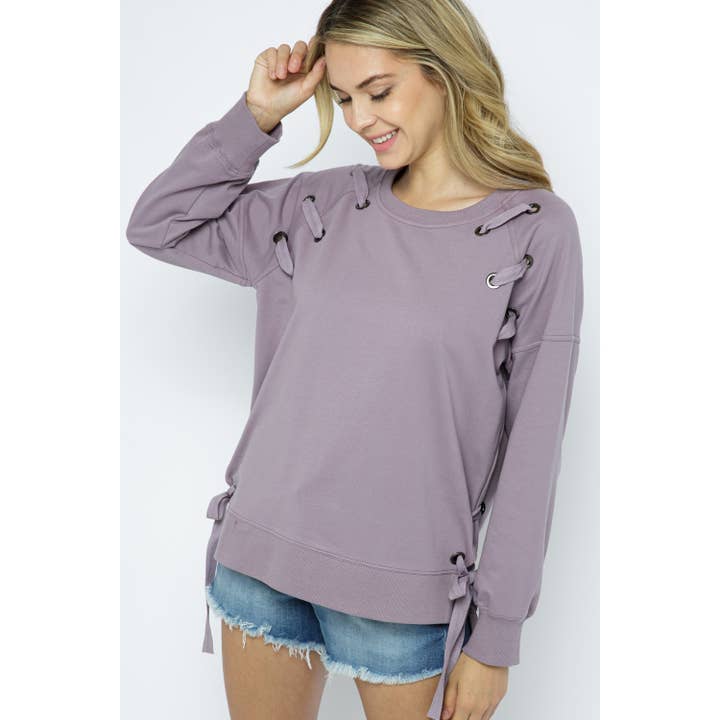 LANGÆRMEDE SWEATSHIRTS MED ØJENDETALJER for engroshandel hos VOCAL