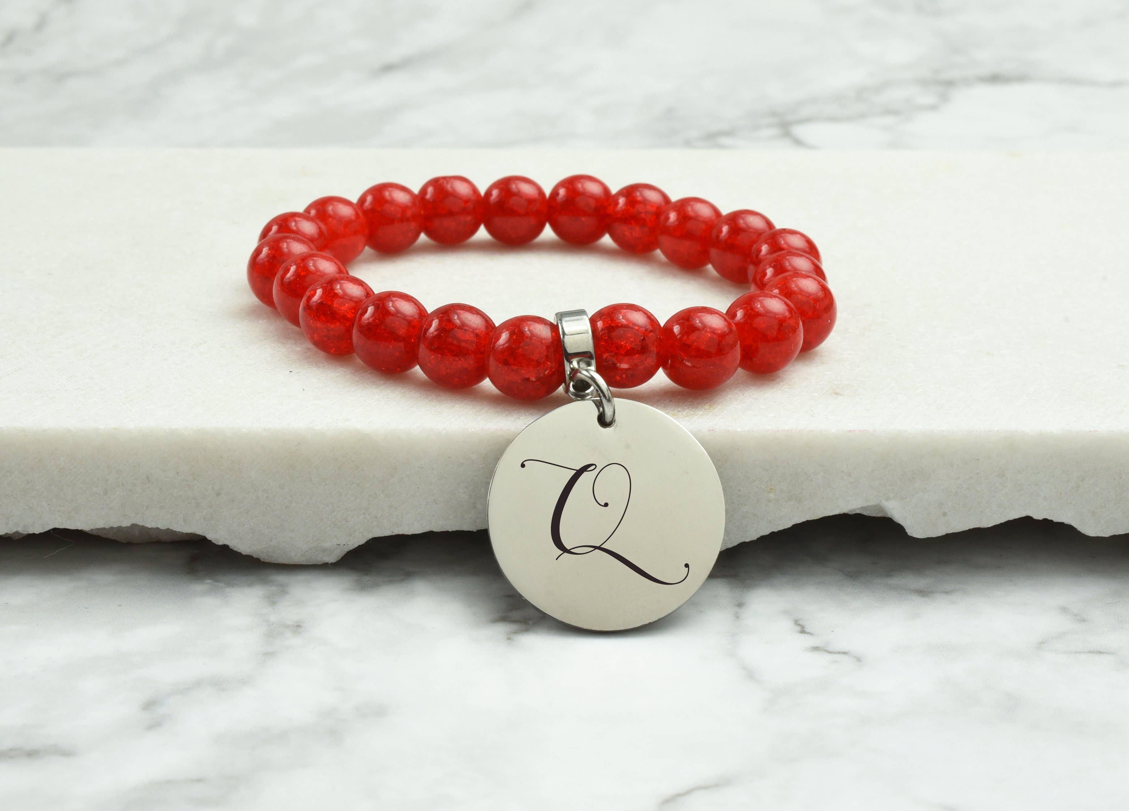 Pink Box - Wholesale Armband met kralen - Mama, Big Sis, Lil Sis Crystal Initial armband door roze doos42