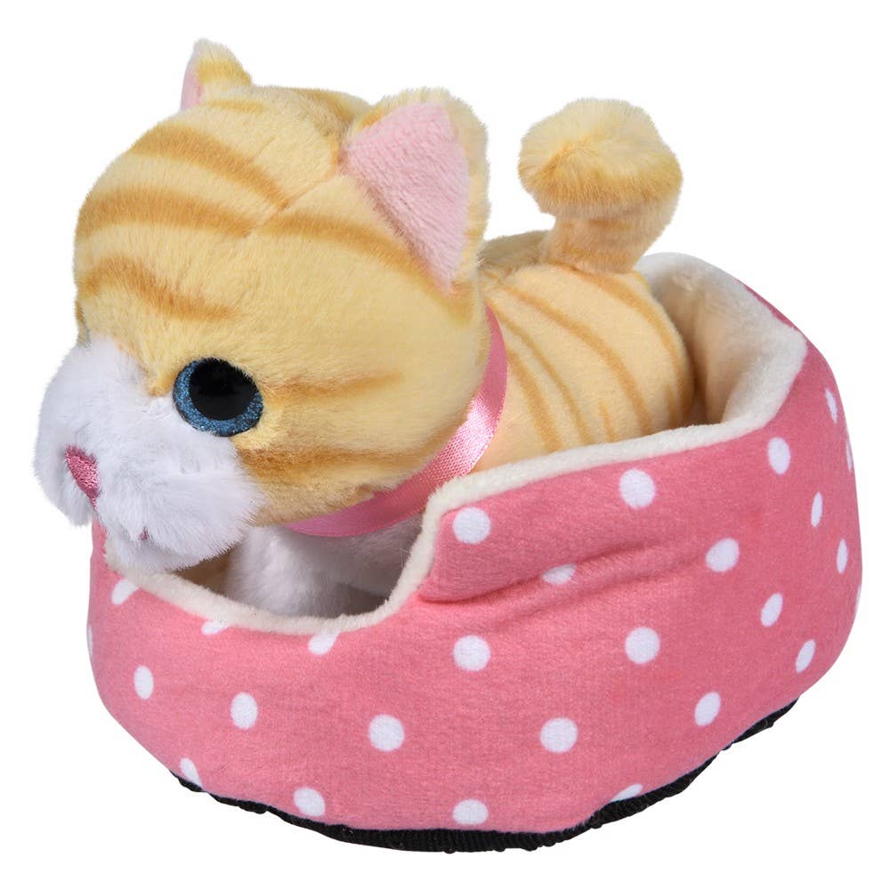 La Luna Bella - Toys - Wholesale Stuffed/Plush Toy - Kids & Baby - 8" Cat In Bed - LLB Toys4