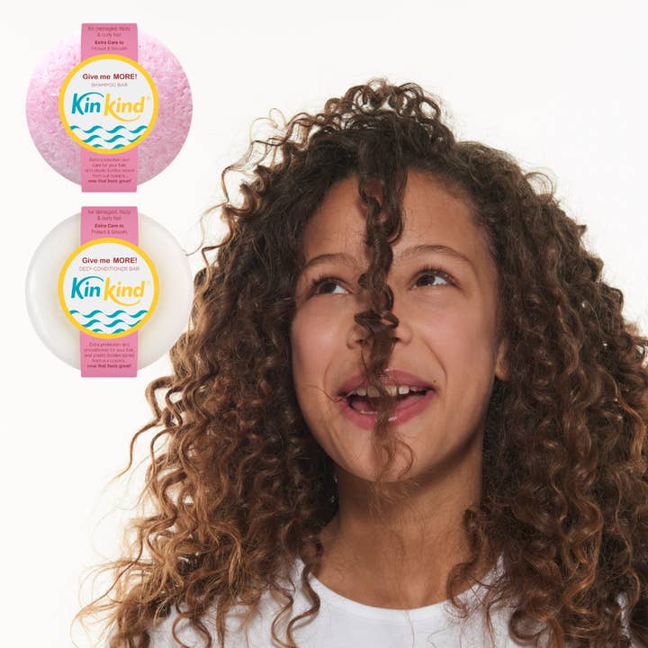 KinKind – wholesale Shampoo puck/solid shampoo – Give me MORE! Shampoo Bar for Damaged, Frizzy & Curly Hair.3