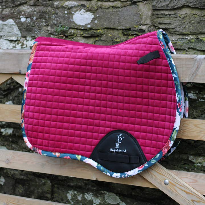 Highland Moo bamboo lined velvet Saddle cloth for wholesale by Hack & Hound