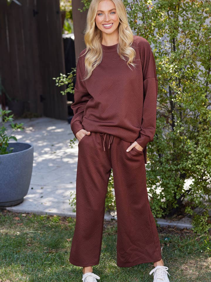 Solid Textured Matching Set for wholesale by BEESON RIVER