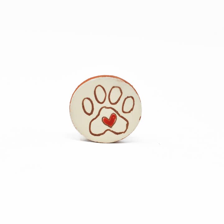 Dog Paw Print Magnet for wholesale by Jenny Sue