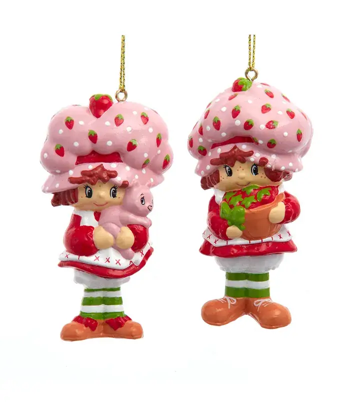 Kurt S. Adler, Inc. - Wholesale Ornament - 3.5" Strawberry Shortcake Blw Mld 2 Assorted0