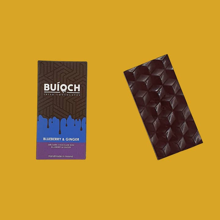 BuÃoch Irish Chocolates - Wholesale Chocolate Bar - Blueberry & Ginger Bar2