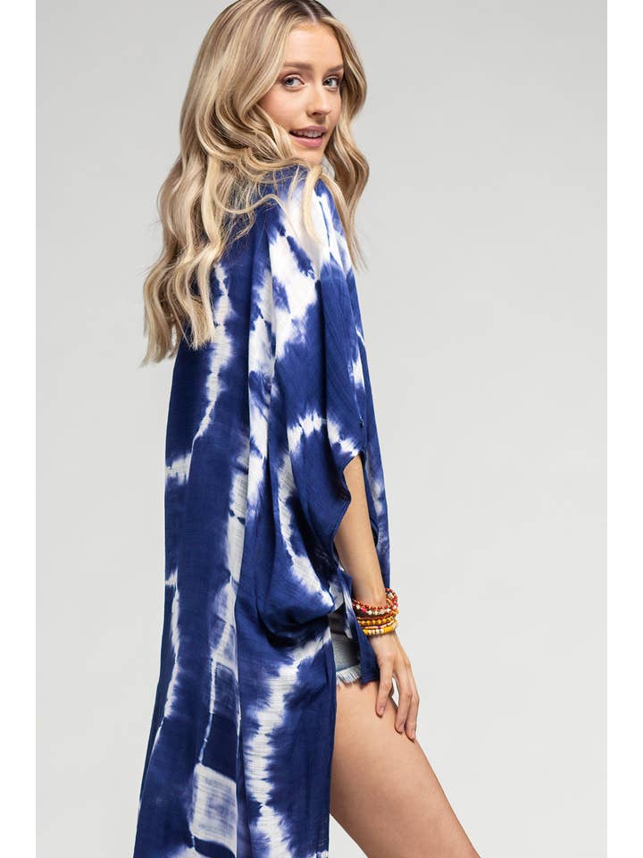 Urbanista – wholesale Kimono – Women's – Tie Dye with Crochet Accent Kimono8