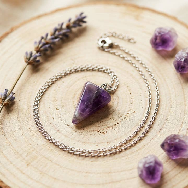Amethyst Point Necklace for wholesale by Verna Artisan Works