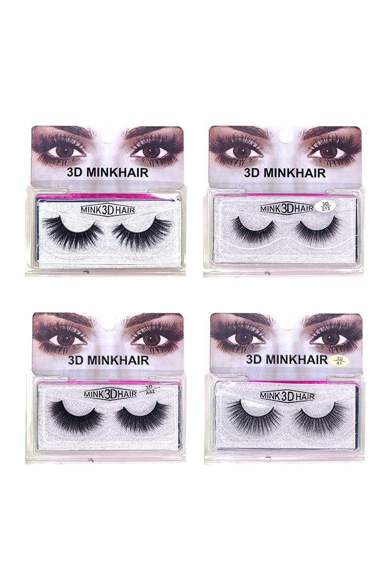 PINEAPPLE Beauty - Wholesale False/Fake Eyelashes - Makeup She KEY100 3D Mink Hair Eyelash Display - 144pc2