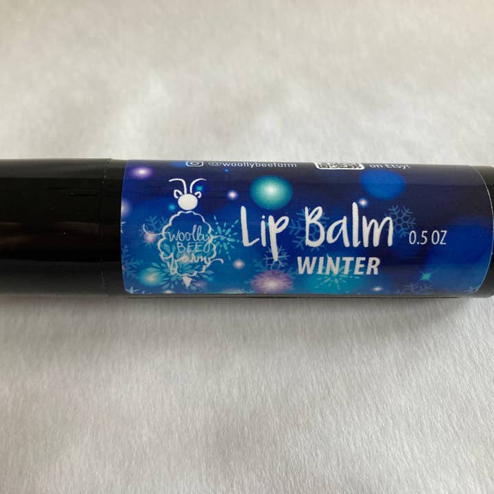 Winter - Natural Lip Balm - 0.5 oz for wholesale by Woolly Bee Farm