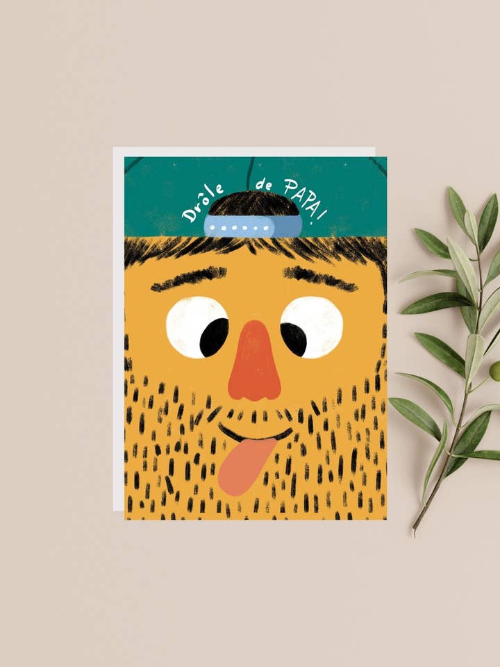 Greeting card - Drôle de PAPA for wholesale by Citron et Miel