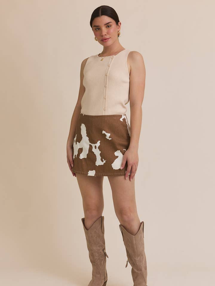 ANIMAL PRINT SKORT for wholesale on Faire