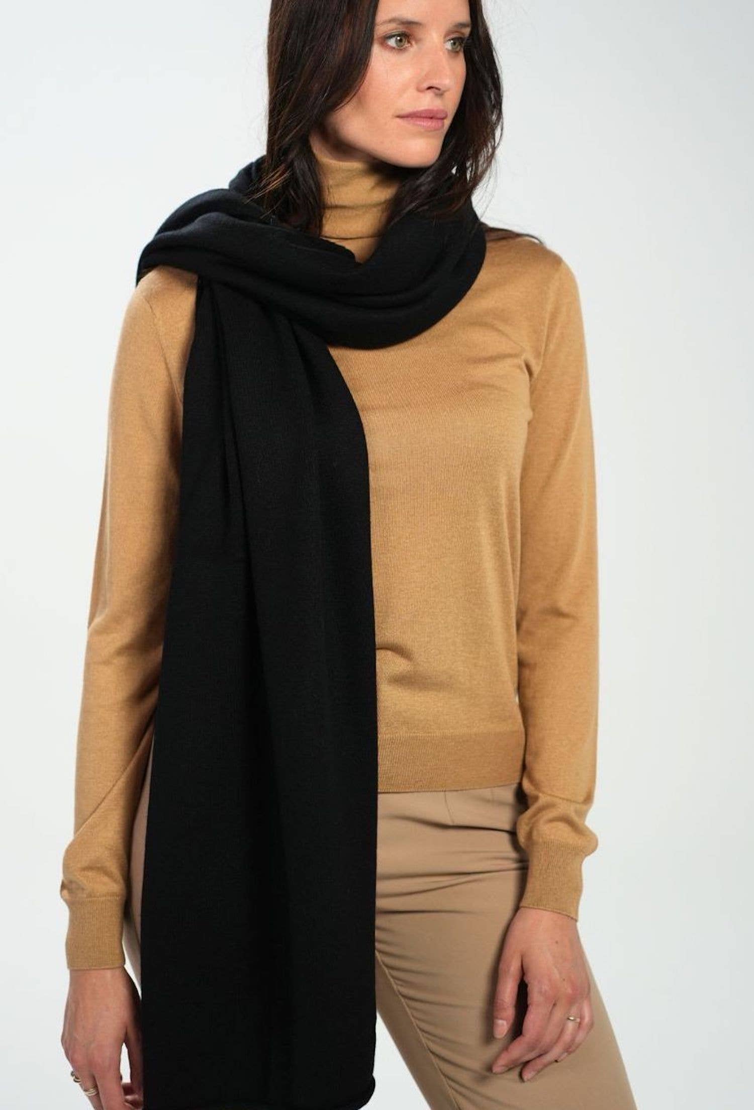 Bel Cashmere S.C. - Venta al por mayor Bufanda - Unisex - Bufanda Grande de Punto de Cachemira y Lana26