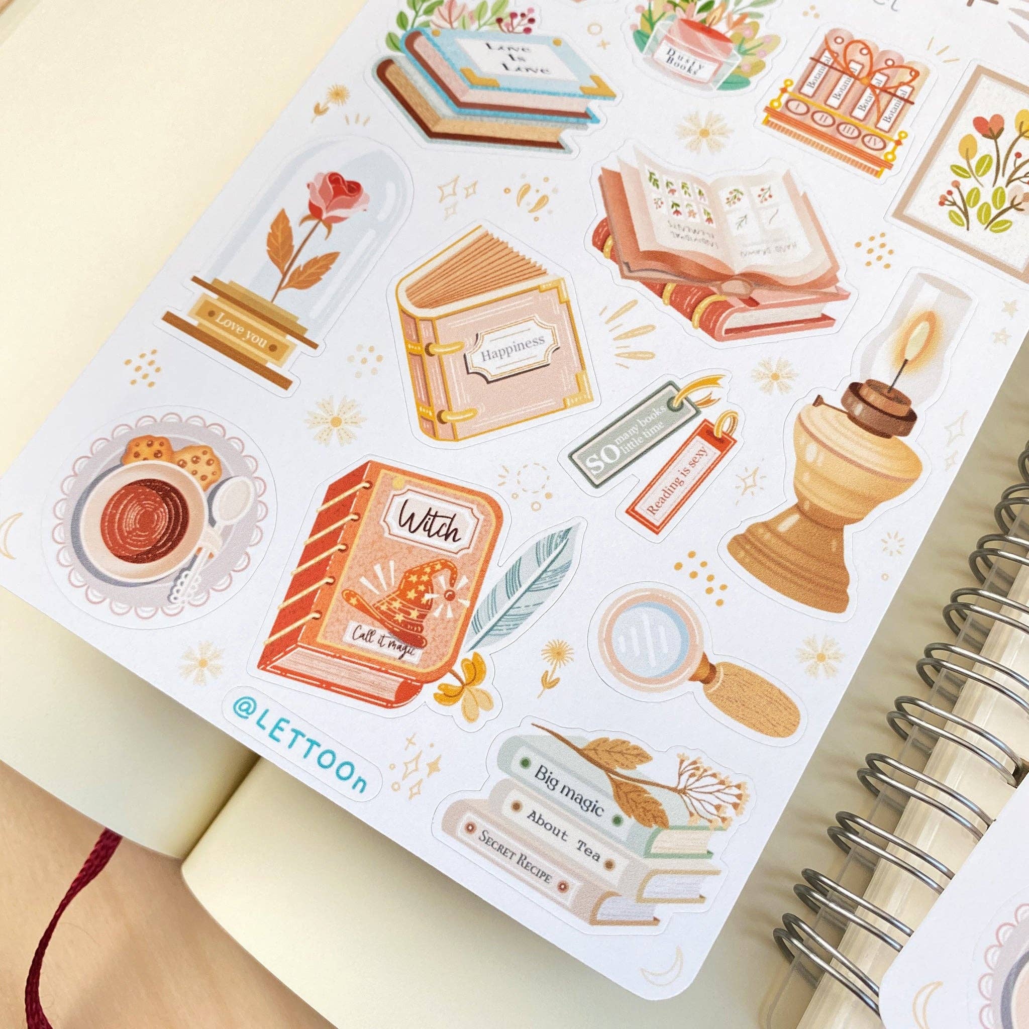 Lettoon - Wholesale Sticker - Sticker Sheet - Aesthetic Book8