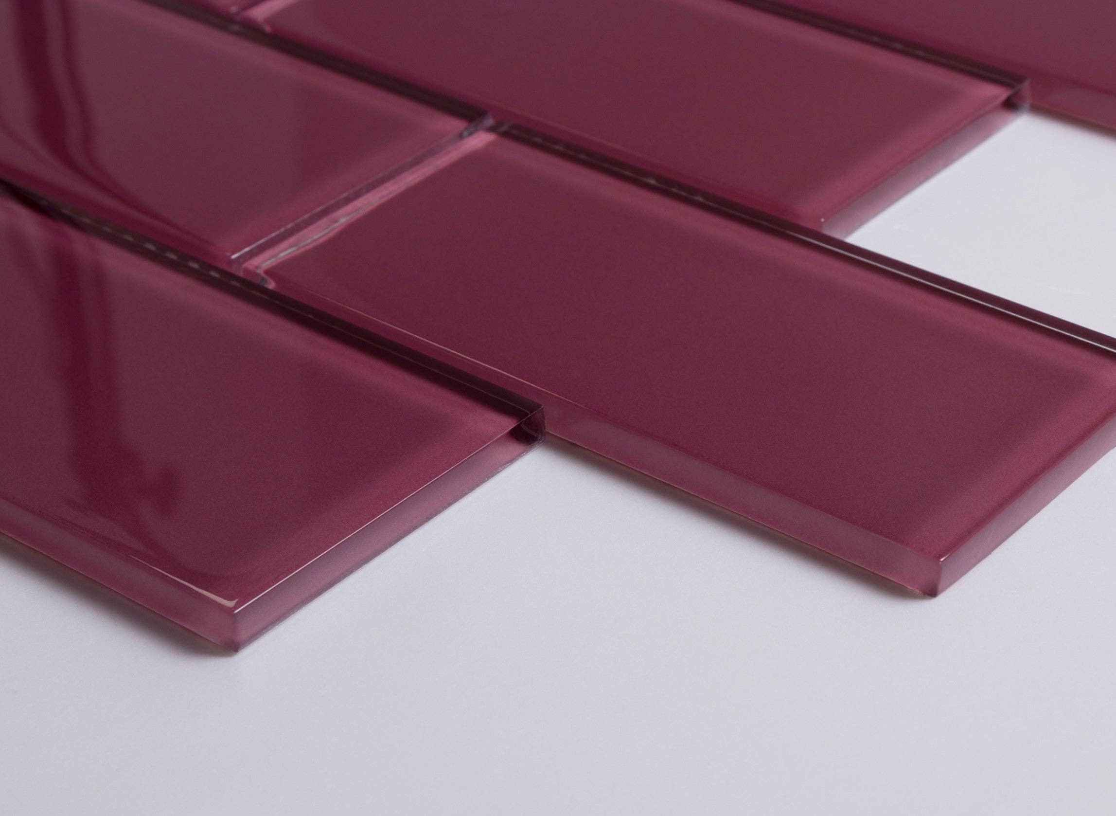 WS Tiles - Vente Carrelages muraux - Carreau de mosaïque en verre de 3" x 6", dosseret pour cuisine et salle de bain - 5 pieds carrés par carton67