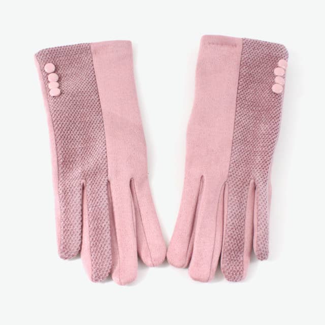 Pretty Persuasions - Wholesale Gloves - Women's - A22049 4 Buttons Half/Half Gloves5