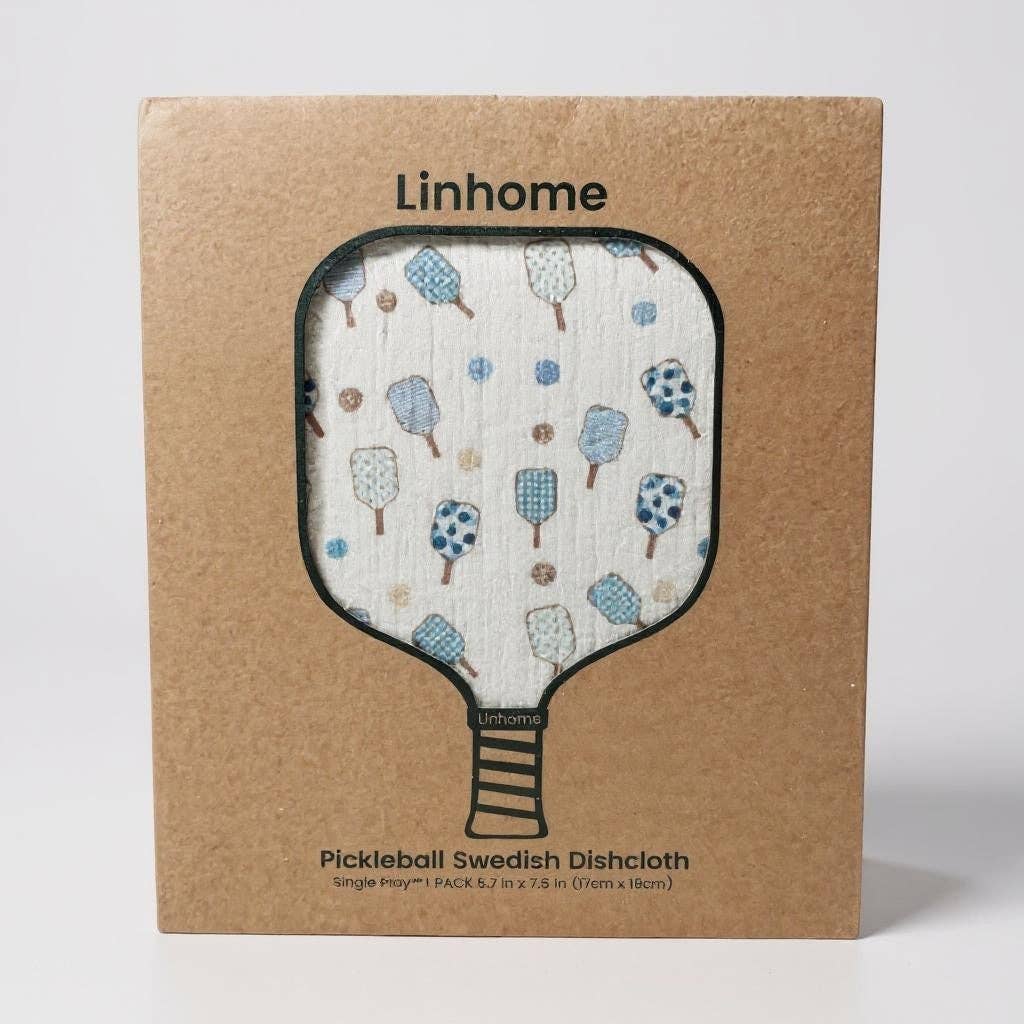Linhome - Wholesale Dishcloth - Linhome Pickleball Swedish Dishcloth- Match Point Blue- 1 Pack6