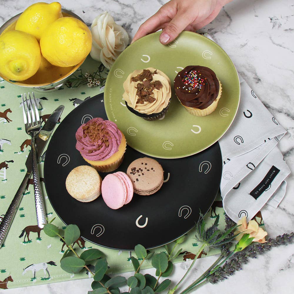 Hunt Seat Paper Co. – wholesale Dinner plate – Lucky Slate Dinner Plate Set of Four7