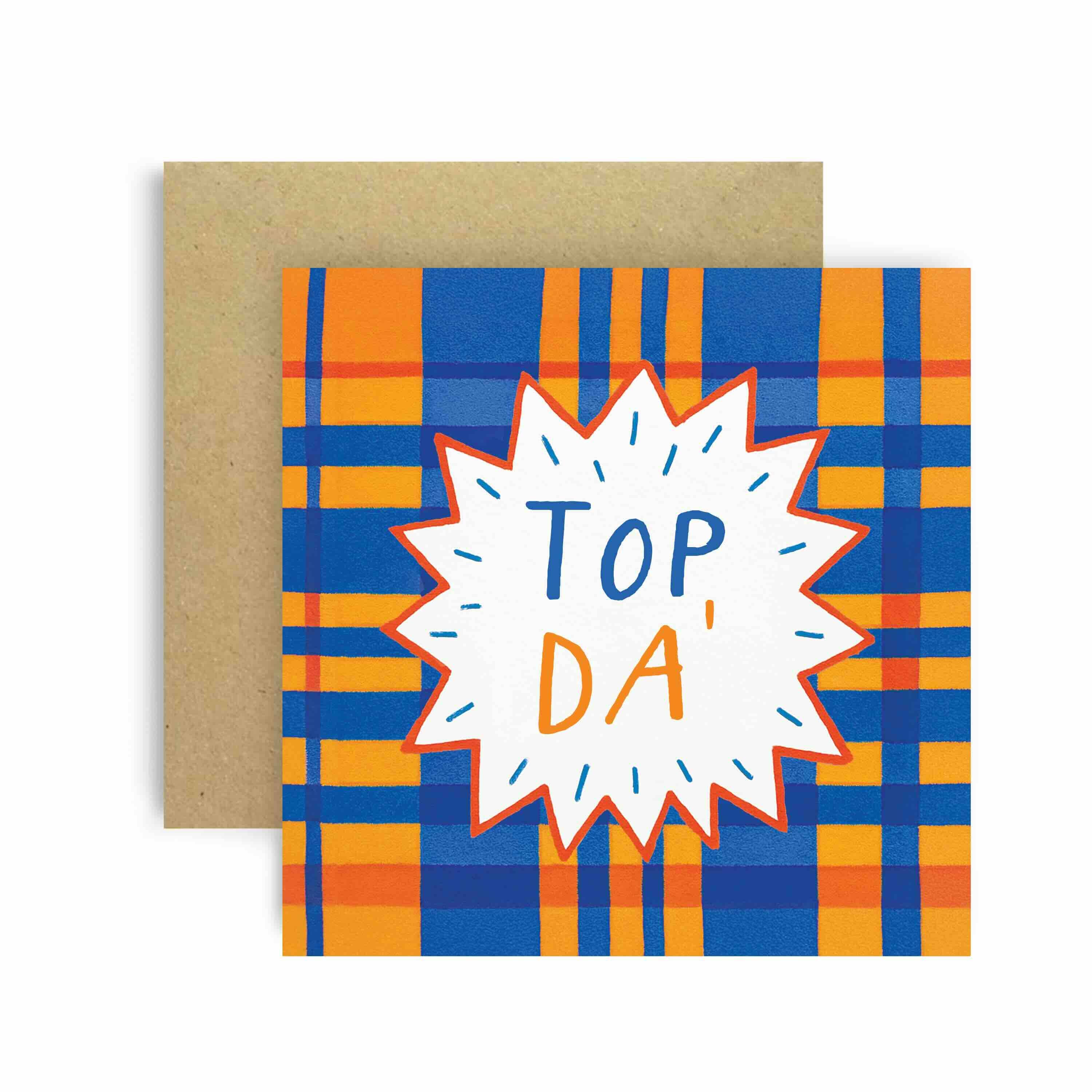 Huxters – wholesale Everyday greeting card – Pure Braw Top Da Irn Bru Scotland Greetings Card