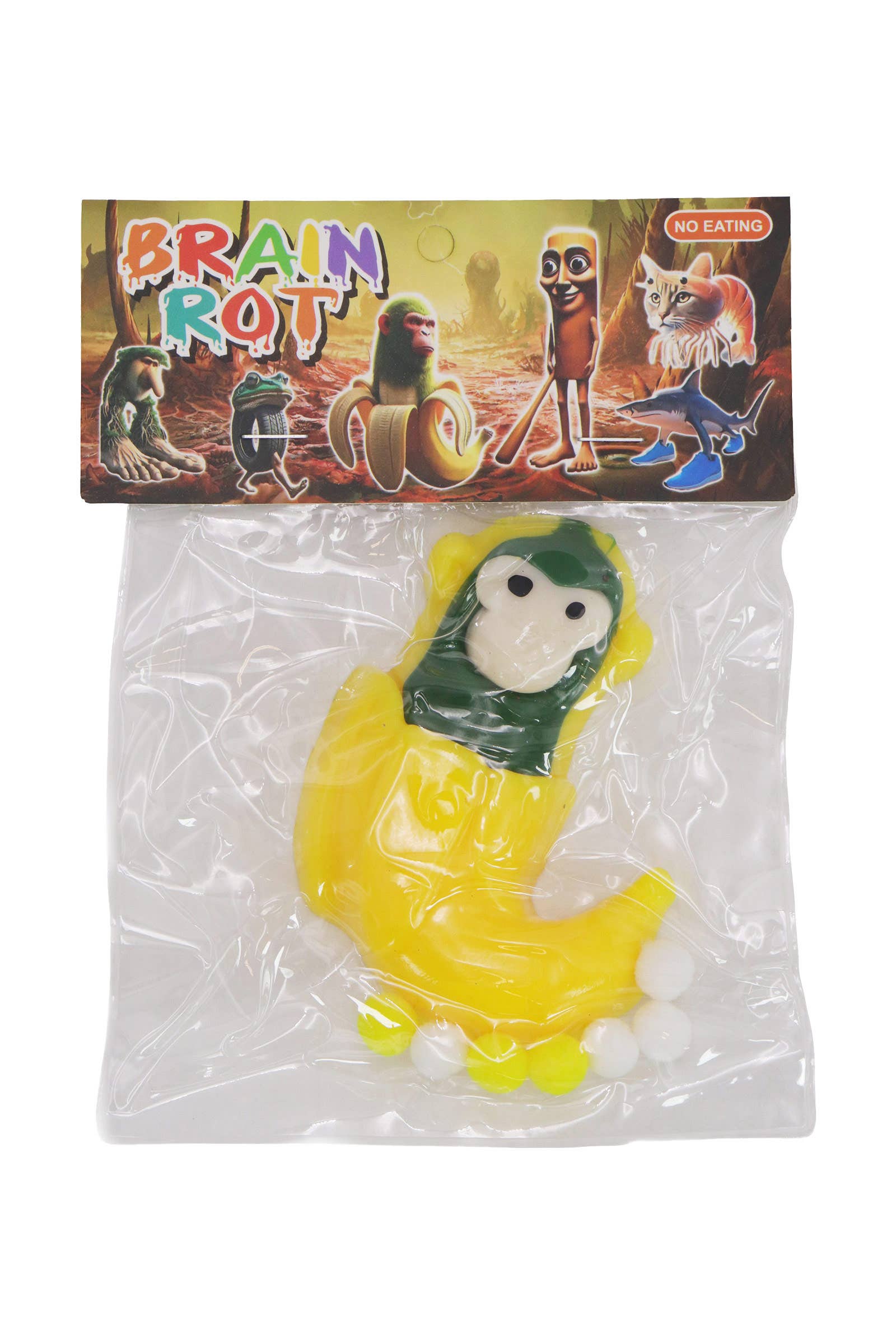 ASSORTED Brain Rot Memes Mochi Pom Pom Squishy Bag - 16 pcs for wholesale on Faire9