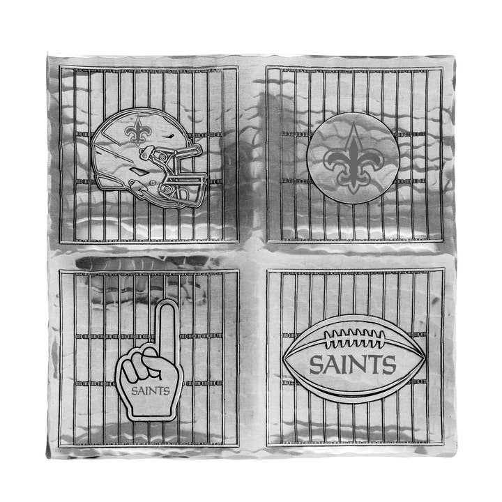 New Orleans Saints Gameday Quad Serving Tray for wholesale by Wendell August
