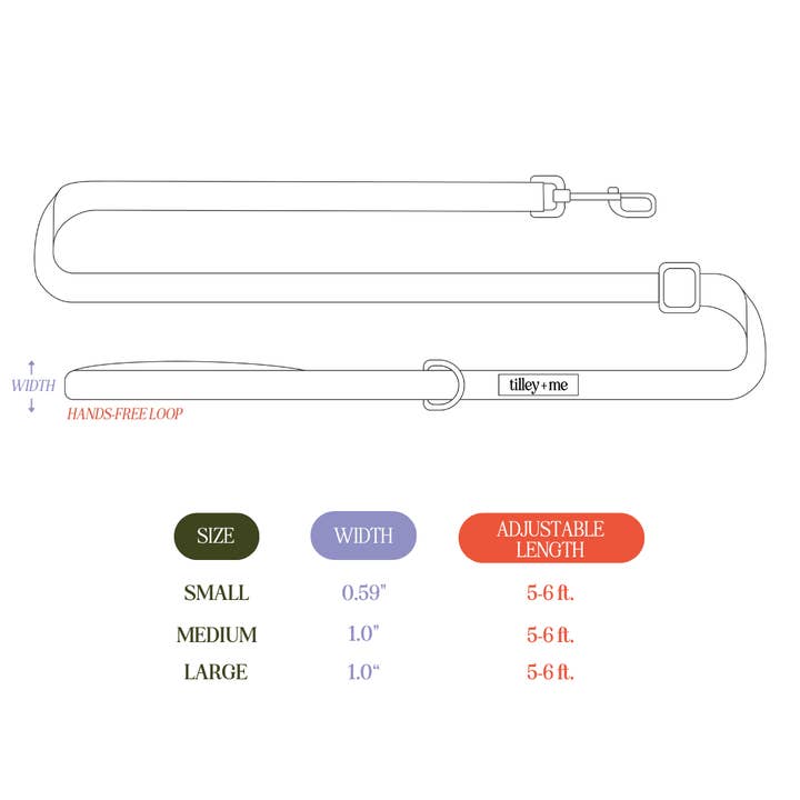 Tilley + Me - Wholesale Pet Leash - Dog - Hemp Cotton Dog Leash - Adjustable & Lightweight22