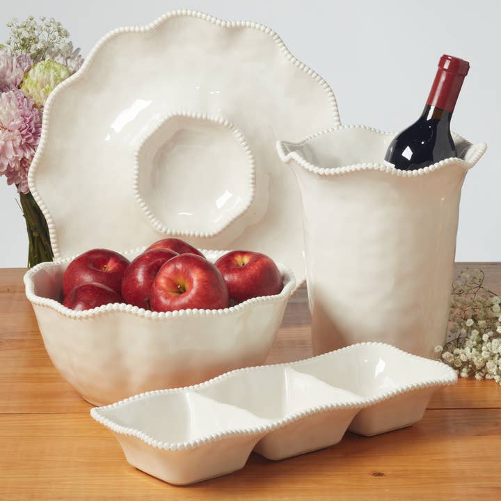 Certified International - Wholesale Wine Bucket - Perlette Cream - HW Melamine Wine Cooler 8.75in