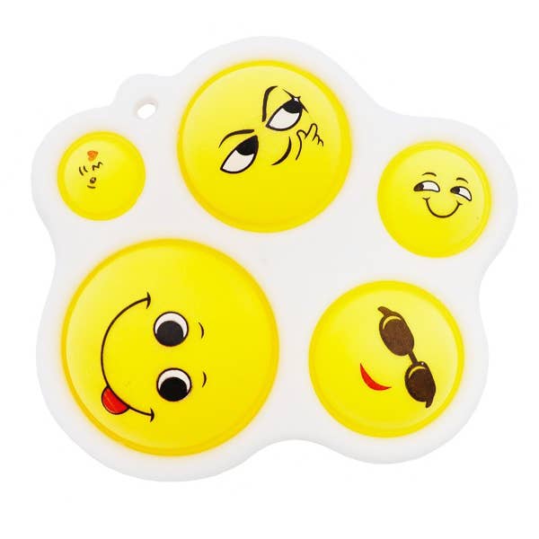 Cap Zone – Großhandel Fidget Toy – Kinder – Emoji Bubble Push Pop Simple Dimple mit Kunststoffhülle