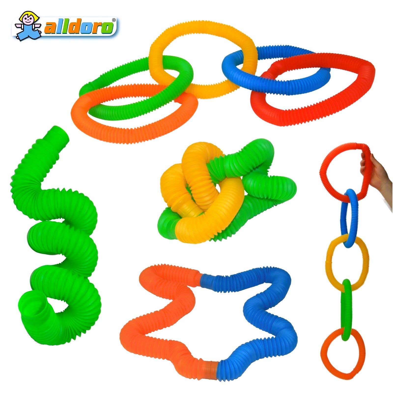 alldoro GmbH - Wholesale Fidget Toy - Kids - Flexi tubes, set of 5 stretch tubes, diameter 3 cm4