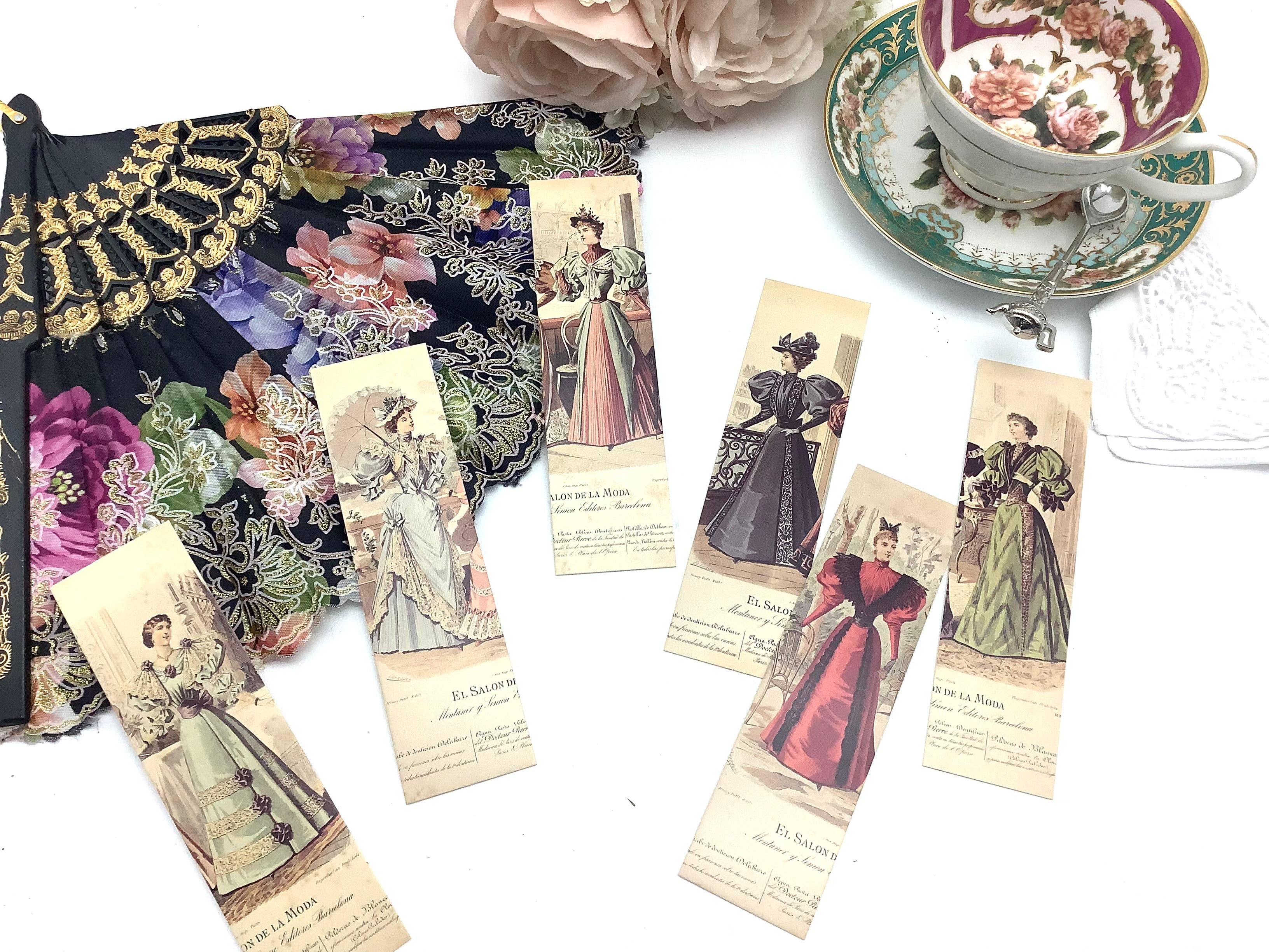 All Little Cute Things - Wholesale Tea bags - Tea and Bookmark with French Tea packet victorian ladies4
