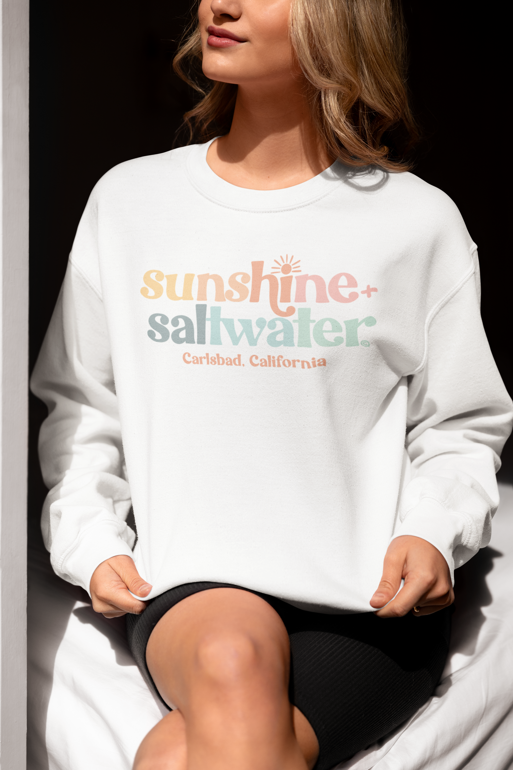 Sunshine + Saltwater - Wholesale Graphic Sweatshirt - Women's - Sunshine + Saltwater Beach Sweatshirt3