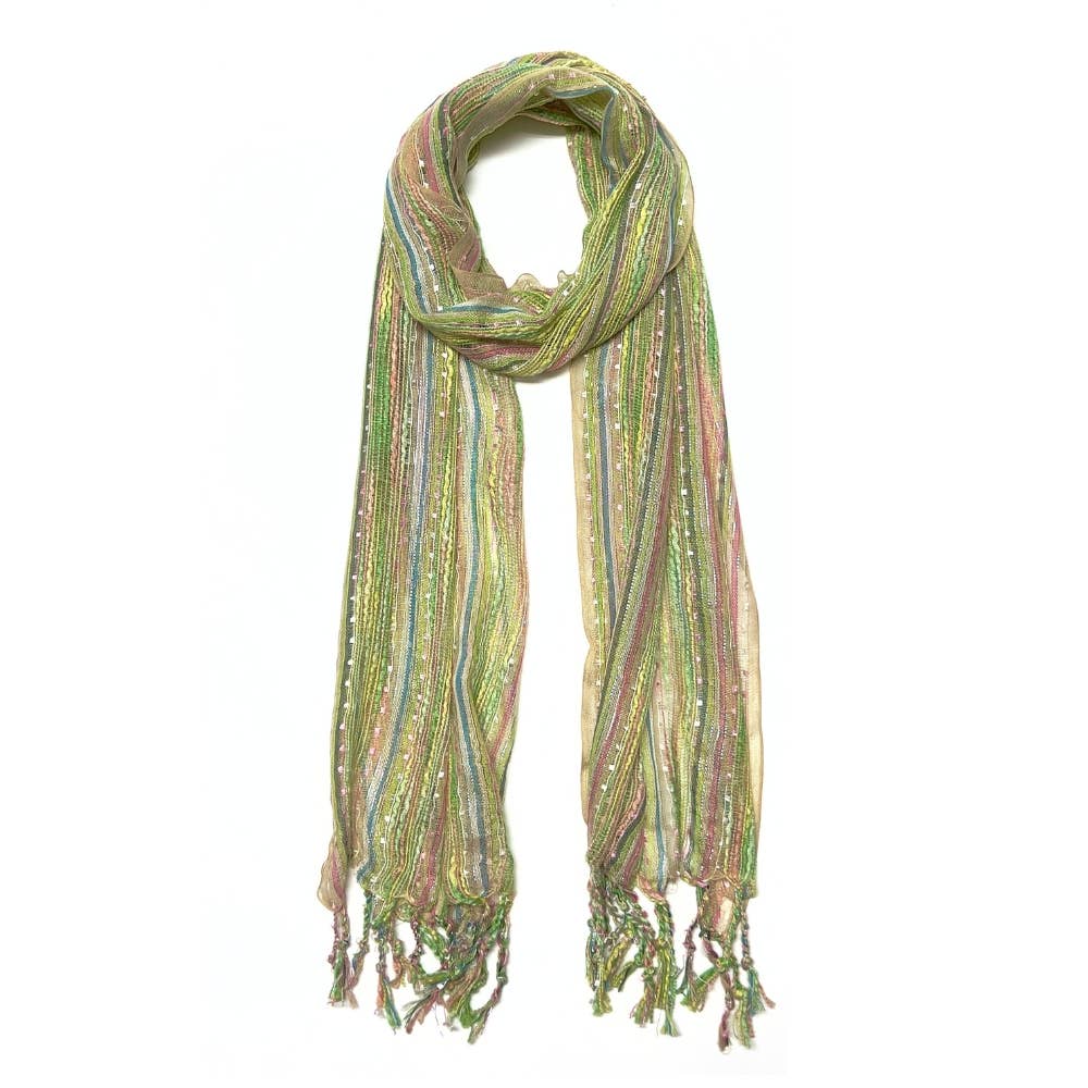 Humble Hilo – wholesale Scarf – Women's – Humble Hilo Multicolored Thread Artisan Scarf58
