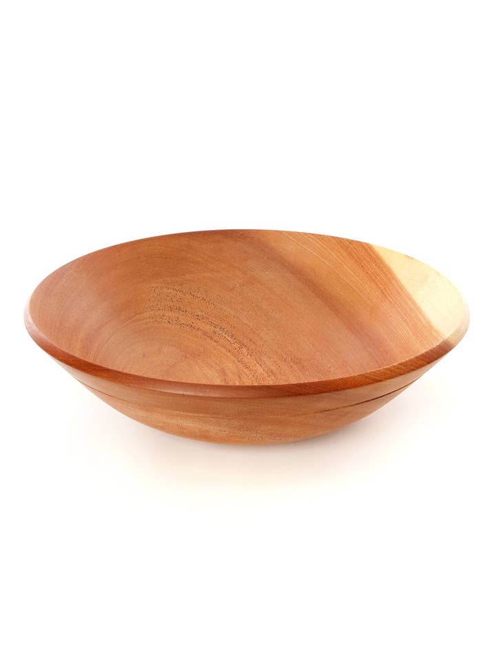 Large Mahogany Wood Salad Bowl from Zimbabwe for wholesale by African Modern