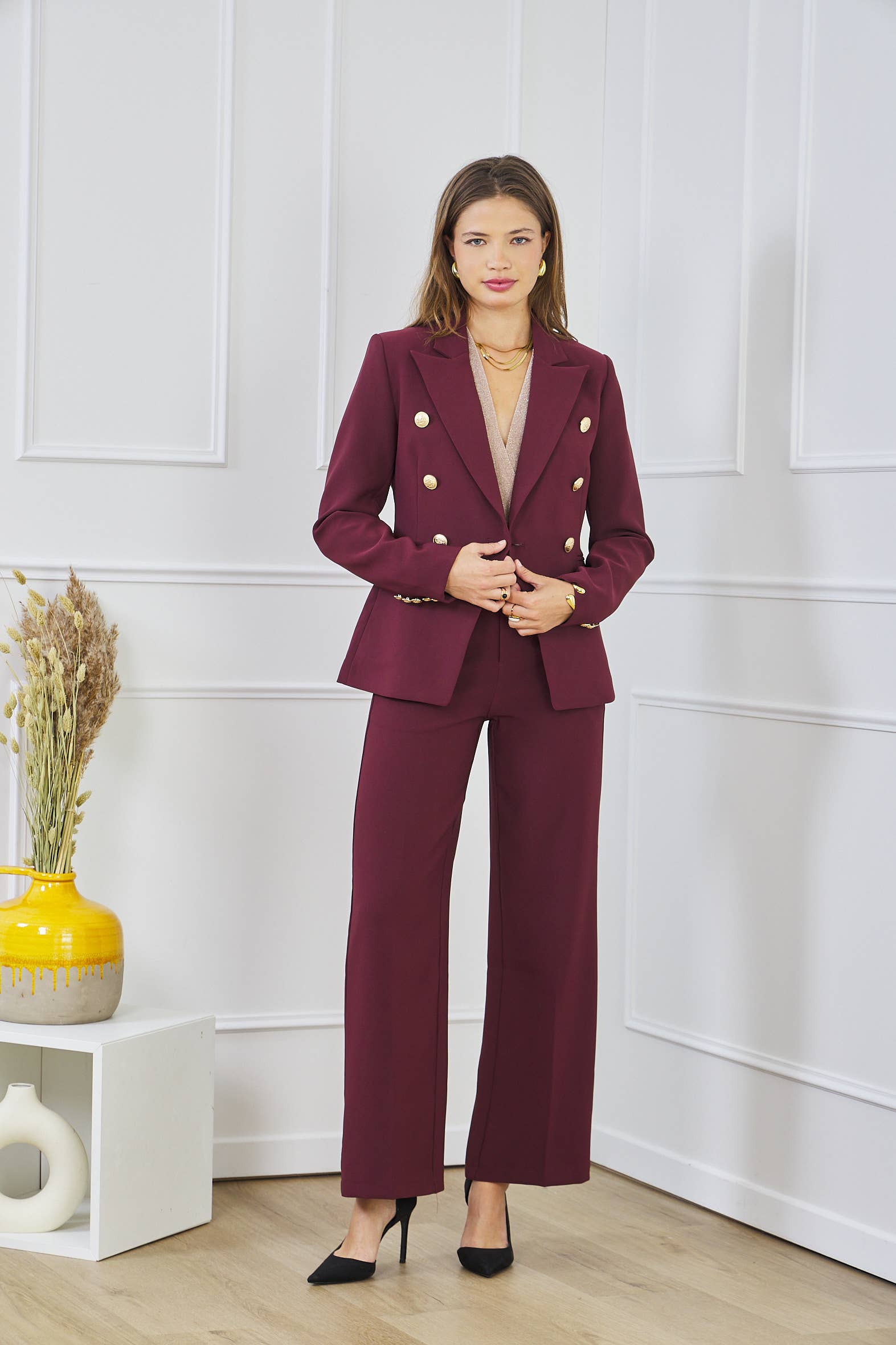 LULUMARY – Engroshandel Jakke - Dame – Dobbeltknapjakke V19552