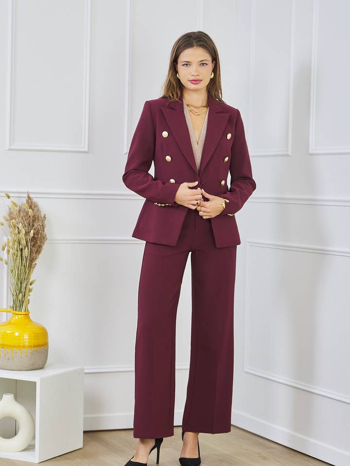 LULUMARY - Wholesale Jacket - Women's - Double-breasted jacket V19552