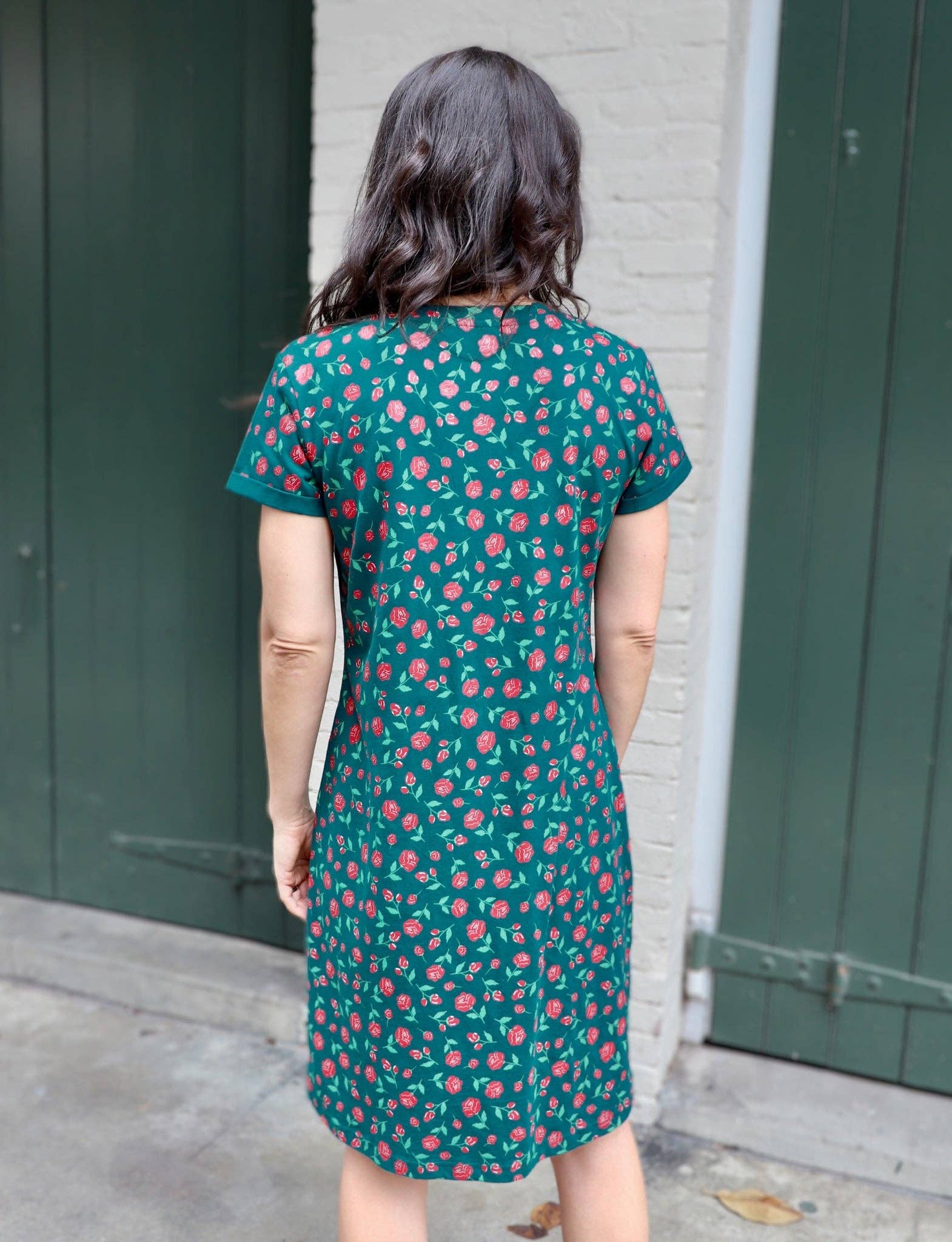 Passion Lilie - Wholesale Dress - Women's - Woodland Rose Fall Floral Organic Dress4