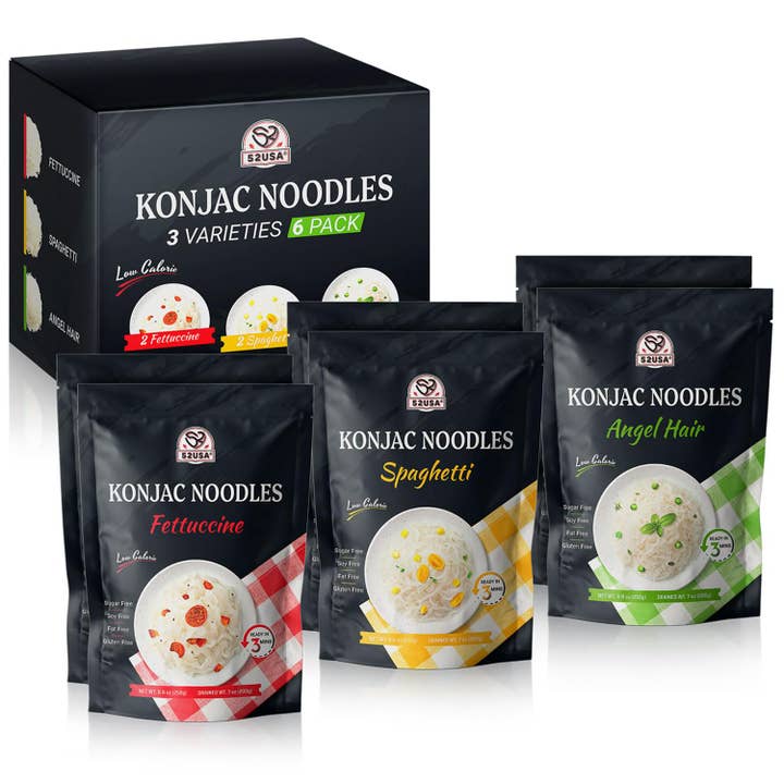 Heivy - Wholesale Pasta - 52USA Konjac Shirataki Noodle, Low Carb Pasta 52.8 Oz