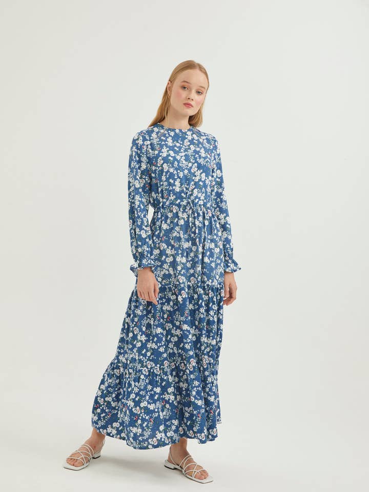 MATIS kjole blå 100% bomuld 🌿 for engroshandel hos SAARADE