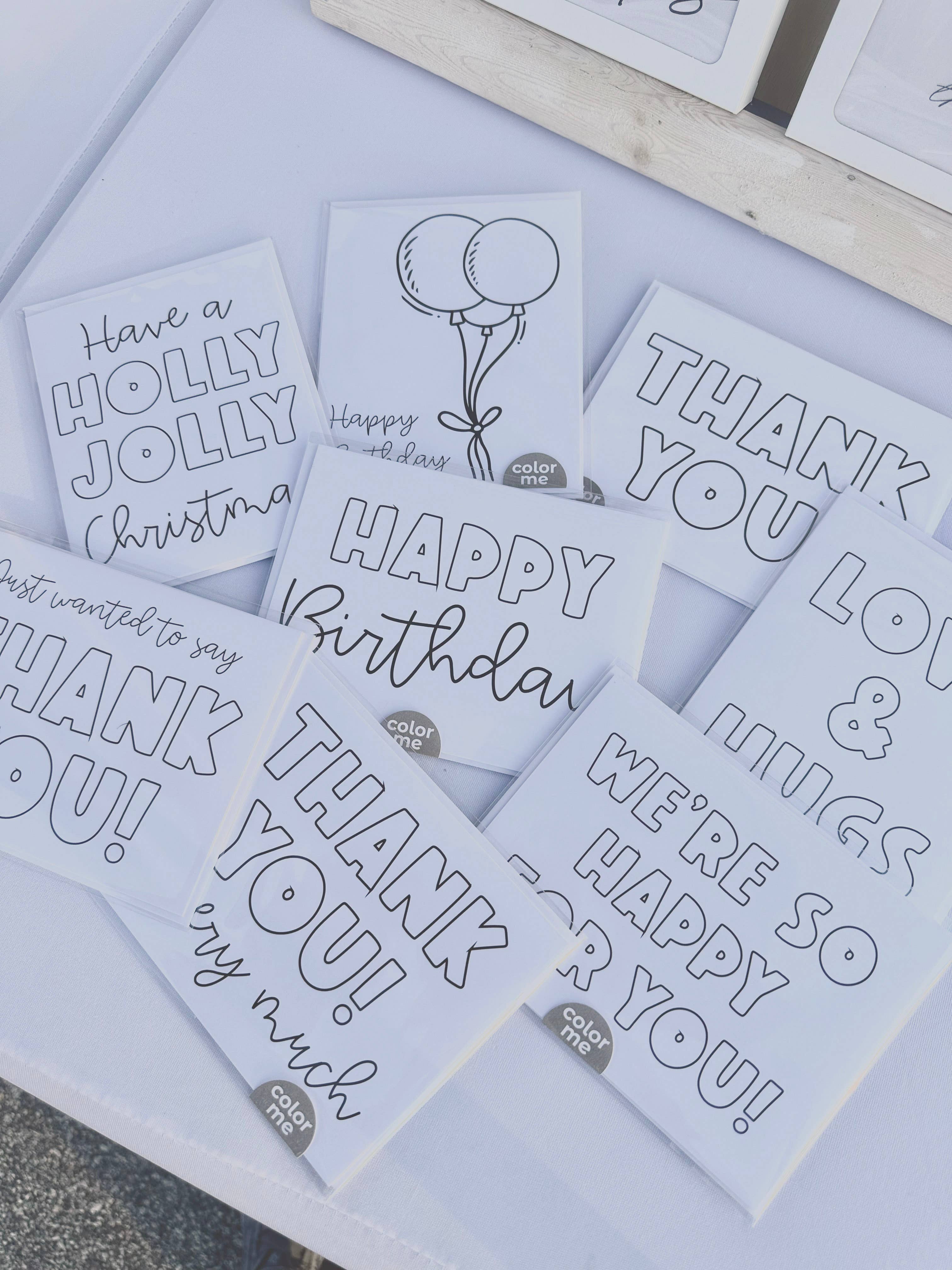 Oak Street Designs – Engroshandel Julekort – Glædelig jul - Color Me!1