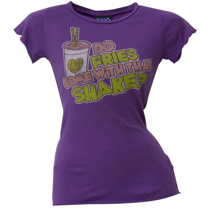 Do Fries Purple Women's Juniors T Shirt for wholesale by Official Store