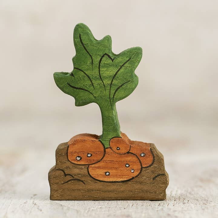 Handcrafted Wooden Potato Toy - Garden Collection for wholesale by Wooden Caterpillar Toys