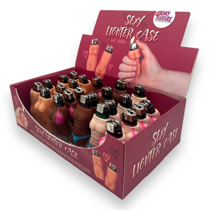 Kinky Pleasure – Großhandel Feuerzeug – Kinky Pleasure - KP021 - Feuerzeughülle Sexy Körper Mann oder Frau - 3 Farben