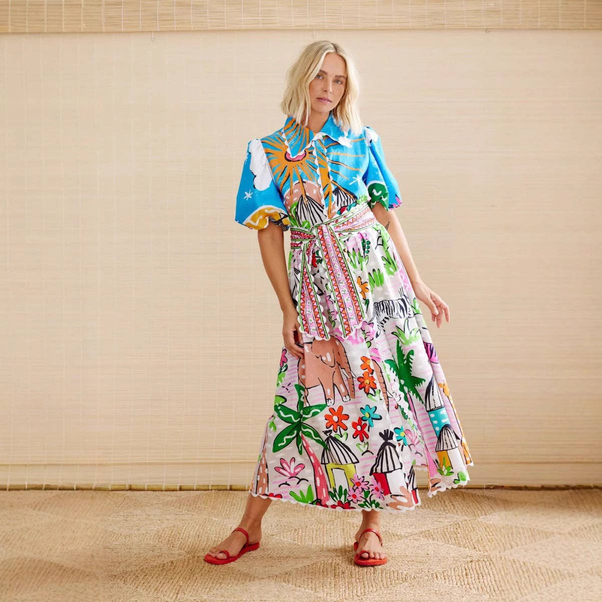 Pattern 2025 NEW Linen Print Dress EuroStyle for Beyond  for wholesale on Faire12