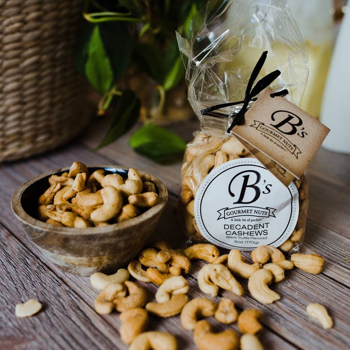 Decadent Cashews - Retail Packaging for wholesale by B"s Gourmet Nuts